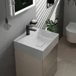hansgrohe Xevolos E Handwaschbecken 61088450 500x480mm, mit Hahnloch, ohne &Uuml;berlauf,