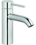 Kludi Bozz Waschtischarmatur 382880576 mit Push-Open-Ablaufgarnitur, chrom