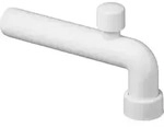 Viega Abgangsbogen 118426 DN 40x40x220mm, 90Grad, Kunststoff wei&szlig;, mit Rohrbel&uuml;fter
