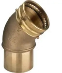 Viega Sanpress XL-Bogen 353698 88,9 mm, 45&deg;, mit SC-Contur, Einsteckende,...