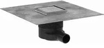 hansgrohe RainDrain Komplettset Punktablauf 56250800 100 x 100 mm, Edelstahl...