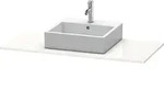 Duravit XSquare Konsole XS060F01818 120x55cm, mit 1 Ausschnitt, wei&szlig; matt