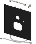 TECElux WC-WC-Befestigungsplatte 9650107 Glas schwarz, f&uuml;r Dusch-WC, Duravit,...