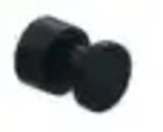 Kludi VELA R Haken 5898439 mattschwarz