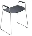 Hewi 950 Duschhocker 950.51.3024092 anthrazitgrau, mit seitlichen St&uuml;tzgriffen