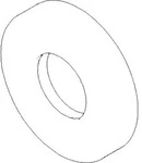 Dornbracht Rosette 092722015-10 092722015 D.55 x D.24,6 x 9 mm wei&szlig; matt