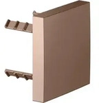 KEUCO Universal Abdeckblende 59949290002 eckig, f&uuml;r Rohrunterbrecher, rotgold