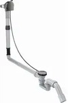 hansgrohe Exafill Komplettset 58317330 Wanneneinlauf, Ab- und &Uuml;berlaufgarnitur,