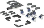 Geberit Duofix Duschwannenablauf 551557001 mit 7 F&uuml;&szlig;en, Sperrwasserh&ouml;he 30mm