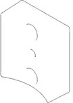 Dornbracht Wandhalter Glashalter+Spe 081010530-00 55 x 45 x 20_chrom