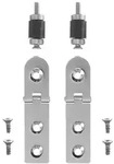 Duravit Scharnierpaar f&uuml;r Urinaldeckel Fizz 0061231000 ohne Absenkautomatik, chrom