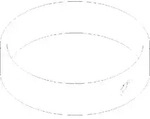 Dornbracht Ring Accessoires chrom 081720619-00 ET 081720619 D 109 x 25 mm Chrom