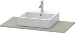 Duravit XSquare Konsole XS060E09292 100x55cm, mit 1 Ausschnitt, Steingrau...