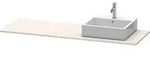 Duravit XSquare Konsole XS060HR9191 160x55cm, mit 1 Ausschnitt, rechts, Taupe