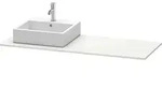 Duravit XSquare Konsole XS060GL3939 140x55cm, mit 1 Ausschnitt, links, Nordic...