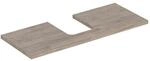 Geberit One Waschtisch-Platte 505275006 120 x 3 x 47 cm, Nussbaum hickory/Melamin