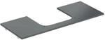 Geberit One Waschtisch-Platte 505115002 120x2x47cm, Ausschnitt mittig, Steinzeug,