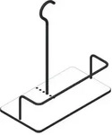 Giese 10013-14 B&uuml;gelduschkorb schwarz matt, Schichtstoff (HPL) wei&szlig;