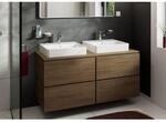 hansgrohe Xilesa E Waschtischunterschrank 54306550 1375x550mm, 4 Schubk&auml;sten,...
