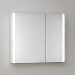 KEUCO Somaris Spiegelschrank mit Beleuchtung 14502002201 80 x 71 x 12,7 cm,