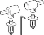 Geberit Metallscharniere 598054000 zu Flow WC-Sitz 575950