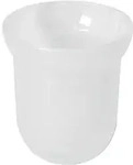 Bravat Ersatz Tropfschale 119201 f&uuml;r WC-Garnitur, Glas satiniert