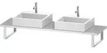 Duravit L-Cube Konsole LC105C00707 St&auml;rke 3 cm, betongrau matt, f&uuml;r...