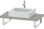 Duravit L-Cube Konsole LC100C00707 St&auml;rke 4.5 cm, betongrau matt, f&uuml;r