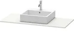 Duravit XSquare Konsole XS060D03939 80x55cm, mit 1 Ausschnitt, Nordic wei&szlig;
