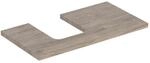 Geberit One Waschtisch-Platte 505293006 90 x 3 x 47 cm, Nussbaum hickory/Melamin
