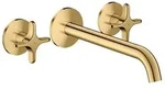 hansgrohe AXOR One 3-Loch Waschtischarmatur 48140990 Unterputz, Ausladung 220mm,