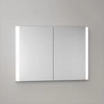 KEUCO Somaris Spiegelschrank mit Beleuchtung 14513512100 100 x 71 x 11,5 cm, wei&szlig;