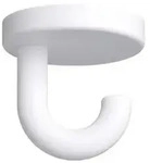 Hewi 477 Unterkopf-Haken 477.90B04098 40mm, matt, signalwei&szlig;