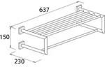 Bravat Quaruna Handtuchablage 754110 chrom, zum Kleben/Schrauben