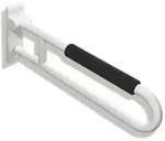 Hewi 801 St&uuml;tzklappgriff 801.50.13155 900 mm, aquablau, drehbar, mit Armpolster