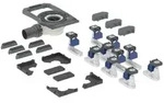 Geberit Duofix Duschwannenablauf 551554001 mit 10 F&uuml;&szlig;en, Sperrwasserh&ouml;he 50mm