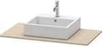 Duravit XSquare Konsole XS060E07575 100x55cm, mit 1 Ausschnitt, Leinen