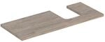 Geberit One Waschtisch-Platte 505315006 120 x 3 x 47 cm, Nussbaum hickory/Melamin