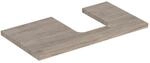 Geberit One Waschtisch-Platte 505313006 90 x 3 x 47 cm, Nussbaum hickory/Melamin