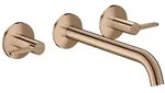 hansgrohe AXOR One 3-Loch Waschtischarmatur 48160300 Unterputz, Ausladung 220mm,