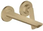 hansgrohe Axor Citterio C Waschtischarmatur 49111140 cubic cut, brushed bronze,