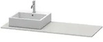Duravit XSquare Konsole XS060GL0707 140x55cm, mit 1 Ausschnitt, links,...