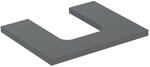 Geberit One Waschtisch-Platte 505271003 60 x 3 x 47 cm, lava/lackiert matt,