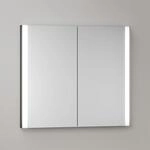 KEUCO Somaris Spiegelschrank mit Beleuchtung 14512372100 80 x 71 x 11,5 cm, 2 T&uuml;ren,