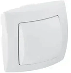 Geberit UP-Dr&uuml;cker f&uuml;r 1-Mengen-Sp&uuml;lung 240571111 zu Public WC, wei&szlig;-alpin