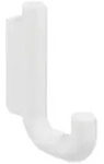 Hewi Serie 480 Einzelhaken 480.90.00060DX pulverbeschichtet wei&szlig; tiefmatt