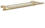 hansgrohe AddStoris S Handtuchablage 41781140 mit Handtuchhalter, Wandmontage,