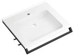 Hewi Mineralguss-Waschtisch 950.19.071DX 65x58cm, mit Haltegriff 65cm, 2 Haken,