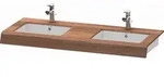 Duravit DuraStyle Waschtisch-Konsole DS829C07979 55x80x10cm, 2 Ausschnitte,...