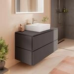 hansgrohe Xilesa E Waschtischunterschrank 54304760 2 Schubk&auml;sten mit PushOpen,...